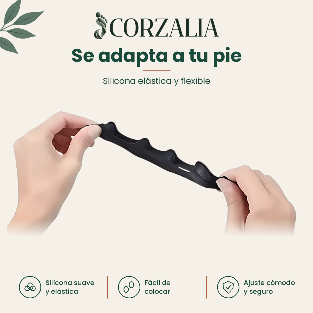 Separador de Dedos de Silicona