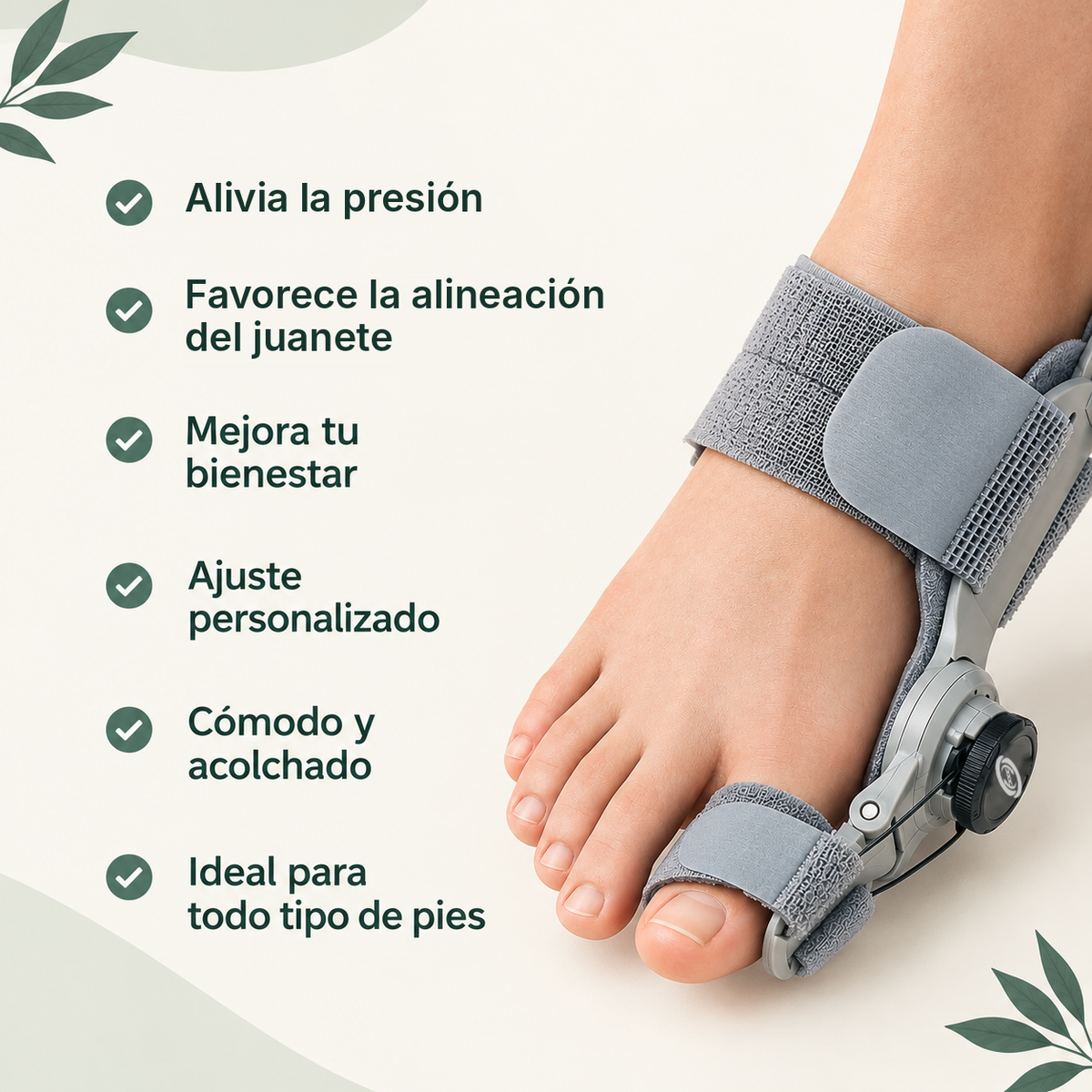 Beneficios del corrector de juanetes